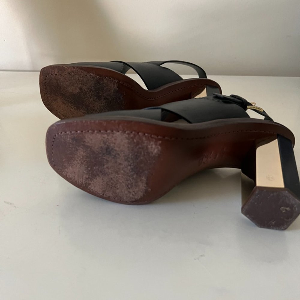 Tory Burch Bleeker Heel, Black, Size 9M - Picture 3 of 7